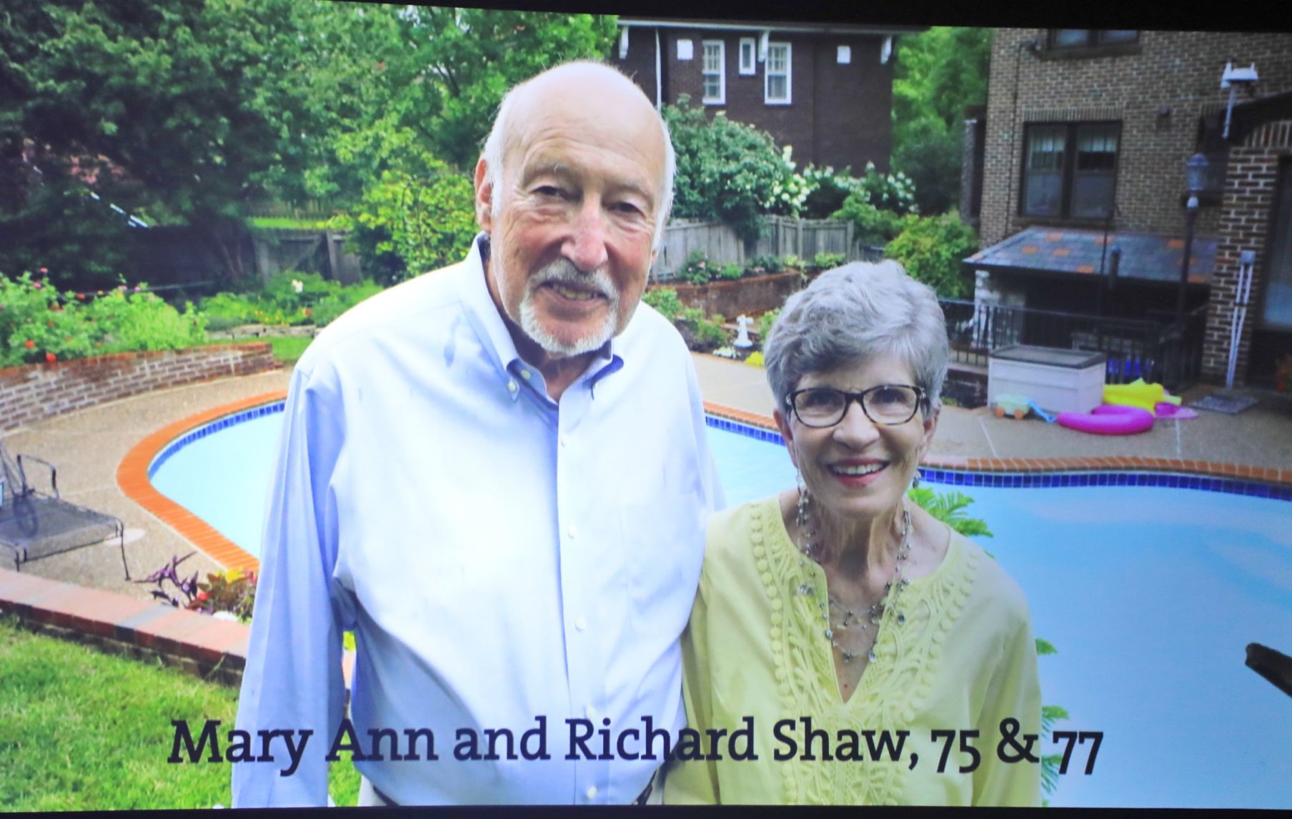 Richard and Mary Ann Shaw, honorees (not present)